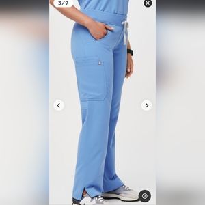 Figs Blue Scrub Pants Small